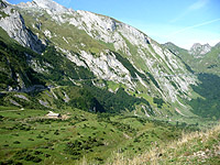 Aubisque - Ostrampe unten Blick auf unteren Teil