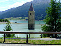 Reschensee - Kirchturm 3D