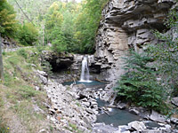 Fanget - Südrampe unten Wasserfall