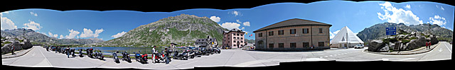 St. Gotthard - Passhöhe großes Pano