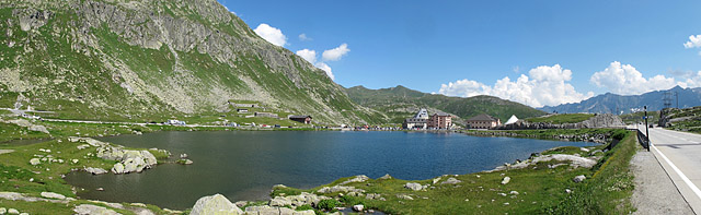 St. Gotthard - Passhöhe Pano von Nordrampe neu