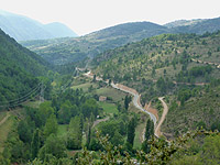 Trava - Südrampe Blick in Tal