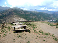 Canto - Westrampe Rastplatz mit Talblick