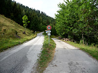 Areches - Südrampe unten Abzweigung