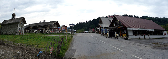 Aravis - Passhöhe Pano von Norden