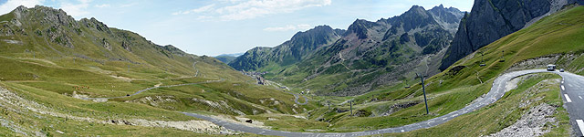 Tourmalet - Ostrampe oben Pano