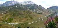 Rochilles - Einfahrt Pano von Galibier