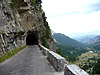 Cayolle - Südrampe oben Tunnel + Talblick
