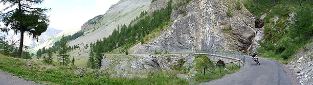 Cayolle - Nordrampe Mitte Pano Brücke