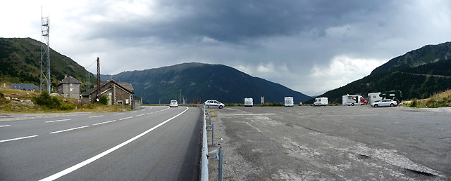 Puymorens - Passhöhe Pano Blick Süden