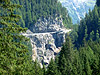 Albula - Westrampe unten Blick auf Felsüberhang