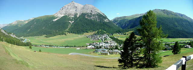 Albula - Ostrampe unten Ort Panorama