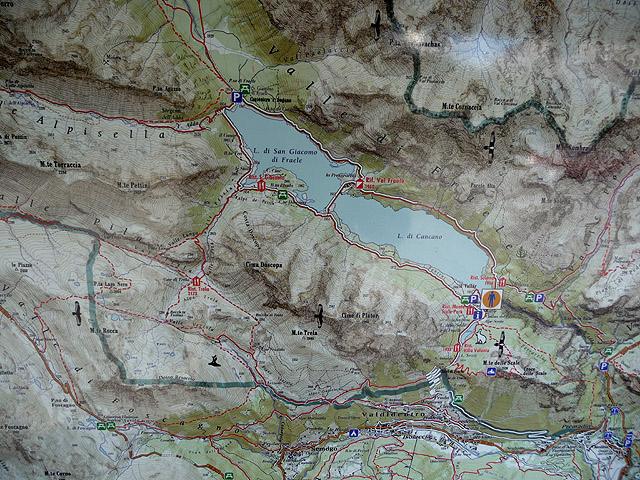 Laghi di Cancano - Karte