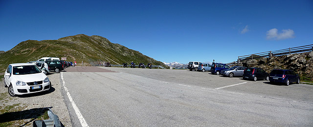 Penser - Passhöhe Parkplatz Pano