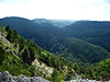 Félines - Südrampe oben Blick in Schlucht