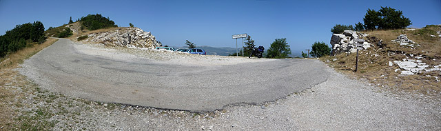 Graille - Passhöhe Pano von Süden