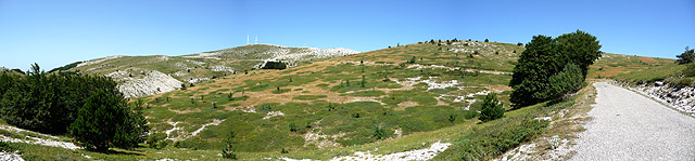 Graille - Südrampe oben Pano Signal