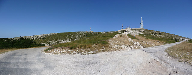 Graille - Südrampe oben Pano Signal 2