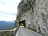 Falzarego - Ostrampe unten Tunnel