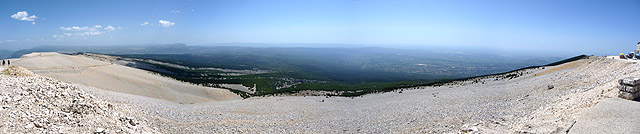 Mont Ventoux - Passhöhe Pano Südseite