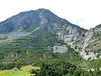 Torre di Fraele - Blick auf Kehren von unten