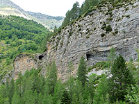 Cayolle - Südrampe Mitte zwei Tunnel
