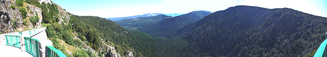 Schlucht - Ostrampe oben Schlucht Pano