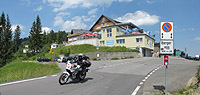 Iberger - Passhöhe Restaurant mit Bike