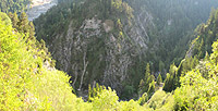 Gaicht - Passhöhe Blick in Schlucht