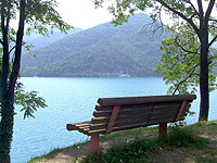 Lago di Ledro - Rastplatz Bank