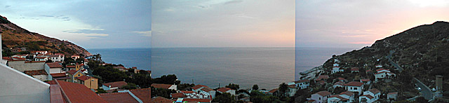 Elba - Chiessi Ausblick aus Zimmer Pano