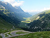 Klausen - Ostrampe oben Blick ins Tal auf Gerade