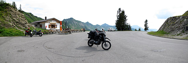 Furkajoch - Passhöhe Panorama Blick Westen