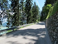 Rojental - Norden Weg mit Mauer