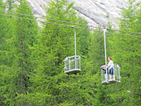 Fedaia - Passhöhe Marmolada Gondel