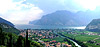 Trentino-14 - Gardasee von oben Pano