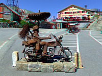 Grimsel - Passhöhe rostige Biker 3D