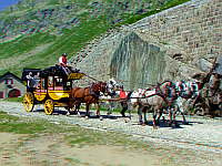 St. Gotthard - Südrampe Kutsche 3D