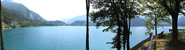 Lago di Ledro - Pano vom Rastplatz aus
