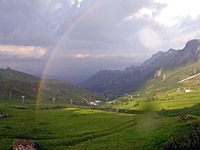 Pordoi - Ostrampe Mitte Regenbogen