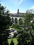 Verdon-02 - Fribourg Brücke Bäume HK