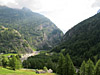 Simplon - Ostrampe Mitte Blick in Schlucht