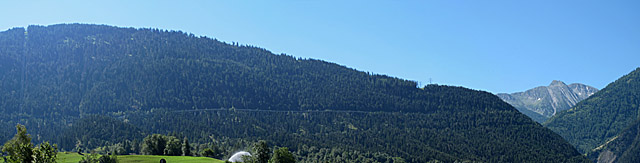 Simplon - Nordrampe unten Pano Hochbrücke