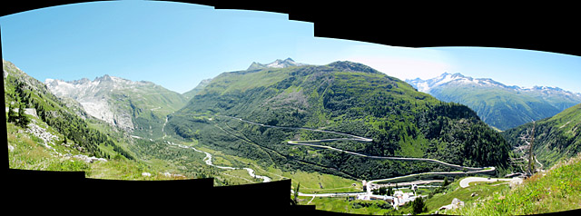 Grimsel - Südrampe Mitte großes Pano U