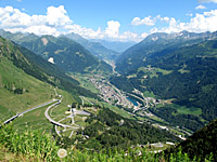 St. Gotthard - Südrampe unten Einfahrt
