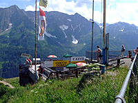 St. Gotthard - Südrampe Mitte Aussicht Cafe