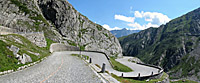 St. Gotthard - Südrampe Mitte Blick auf Kehren 2