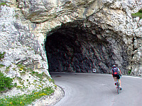 Falzarego - Südrampe Mitte Tunnel 3D