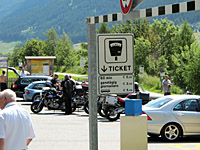 Reschensee - Kirchturm Ticketschild