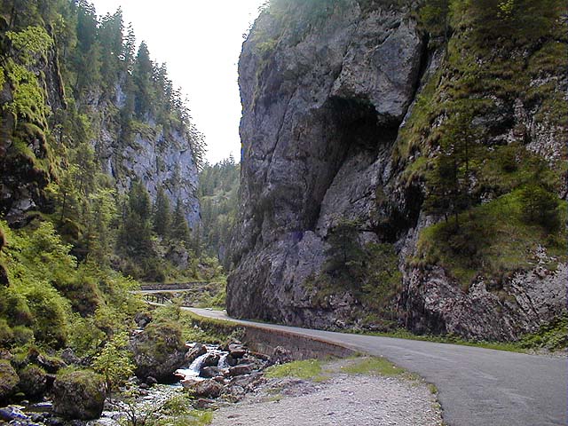 Innerhalb der Sottoguda-Schlucht.